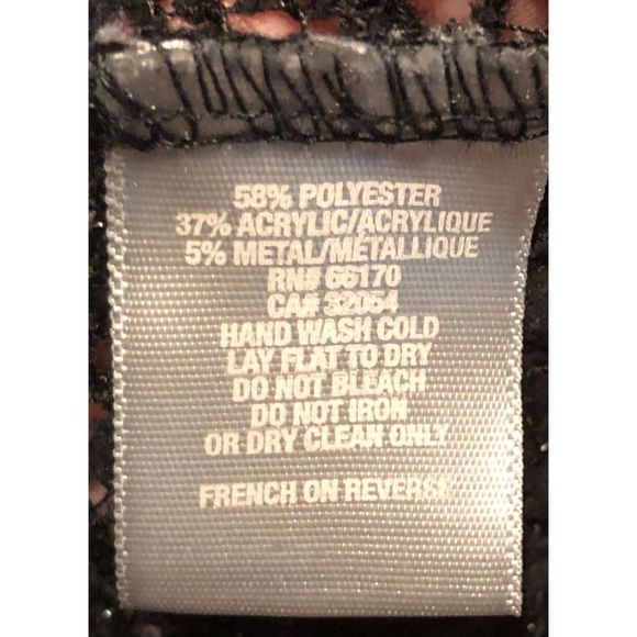 Urban Outfitters Sparkle & Fade Shimmer Knit 3/4 Sleeve Crop Top - Picture 8 of 8